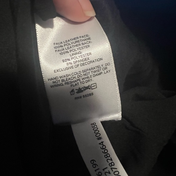 Express Black Faux Leather Dress - Picture 4 of 5